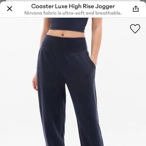 Athleta Coaster Luxe High Rise Jogger - Navy